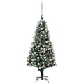 Árvore de Natal Artificial com Luzes Led/bolas/pinhas 150 cm