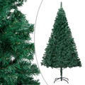 Árvore de Natal Artificial C/ Luzes LED e Bolas 120cm Pvc Verde