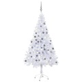 Árvore de Natal Artificial C/ Luzes LED e Bolas 180cm 620 Ramos