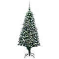 Árvore de Natal Artificial com Luzes Led/bolas/pinhas 210 cm