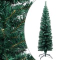 Árvore de Natal Artificial Fina LED e Suporte 150 cm Pvc Verde