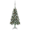 Árvore de Natal Artificial com Luzes Led/bolas/pinhas 150 cm