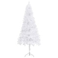 árvore Natal Artif. Canto C/ Luzes Led/bolas 120 cm Pvc Branco