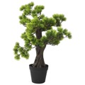 Bonsai Pinus Artificial com Vaso 70 cm Verde