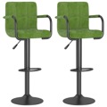 Cadeiras de Bar 2 pcs Veludo Verde-claro
