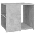 Mesa de Apoio 50x50x45 cm Contraplacado Cinzento Cimento