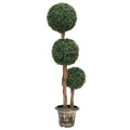 Planta Artificial Buxo em Forma de Esfera com Vaso 119 cm Verde
