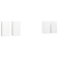 Móveis de Tv 4 pcs 30,5x30x60 cm Contraplacado Branco