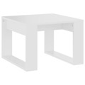 Mesa de Apoio 50x50x35 cm Contraplacado Branco