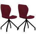 Cadeiras de Jantar 2 pcs Couro Artificial Vermelho