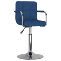 Cadeira de Jantar em Tecido Azul