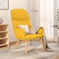 Cadeira de Descanso Tecido Amarelo Mostarda