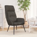 Cadeira de Descanso Camurça Artificial Cinzento-escuro