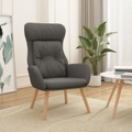 Cadeira de Descanso Tecido Cinzento-escuro