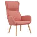 Cadeira de Descanso Veludo Rosa