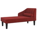 Sofá-cama de 2 Lugares Tecido Vermelho Tinto
