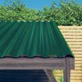 Painéis de Telhado 36 pcs 60x36 cm Aço Revestido a Pó Verde