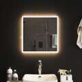 Espelho de Casa de Banho com Luzes LED 50x50 cm