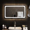 Espelho de Casa de Banho com Luzes LED 80x50 cm