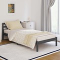 810417 Bed Frame Solid Wood Pine 90x200 cm Grey