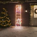 Pai Natal a Subir uma Escada 552 Luzes LED 50x200 cm