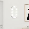 Espelho com Luzes LED 40x20 cm Vidro Oval