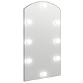 Espelho com Luzes LED 90x45 cm Vidro Arqueado