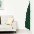 Meia árvore de Natal Fina com Suporte 120 cm Verde