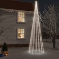 Árvore de Natal com Espigão 1134 Luzes LED 800 cm Branco Frio