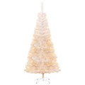 árvore Natal Artificial + Pontas Iridescentes 180 cm Pvc Branco