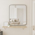 Espelho de Parede 50x60 cm Retangular Preto