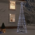 Árvore de Natal em Cone 500 Luzes LED 100x300 cm Branco Frio