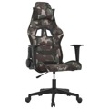Cadeira de Gaming Giratória Tecido Preto/camuflado