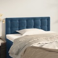 Cabeceira de Cama Veludo 90x5x78/88 cm Azul-escuro