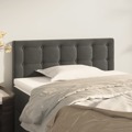 Cabeceira de Cama Veludo 100x5x78/88 cm Cinzento-escuro