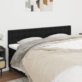 Cabeceira de Cama 2 pcs Tecido 80x5x78/88 cm Preto