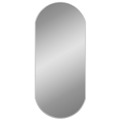 Espelho de Parede 80x35 cm Oval Prateado