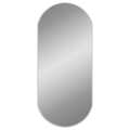 Espelho de Parede Oval 90x40 cm Prateado