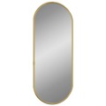 Espelho de Parede 60x25 cm Oval Dourado