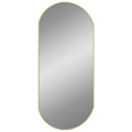 Espelho de Parede 90x40 cm Oval Dourado
