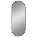 Espelho de Parede 50x20 cm Oval Preto