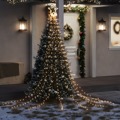 Iluminação P/ árvore de Natal 320 Luzes LED 375cm Branco Quente