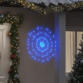 Iluminação Estrelar P/ Natal 140 Luzes LED 17 cm Azul