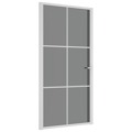 Porta de Interior 102,5x201,5 cm Vidro Esg e Alumínio Branco