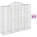 Cestos Gabião Arqueados 5pcs 200x50x160/180cm Ferro Galvanizado