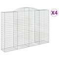 Cestos Gabião Arqueados 4pcs 300x50x200/220cm Ferro Galvanizado