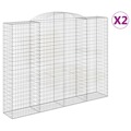 Cestos Gabião Arqueados 2pcs 300x50x220/240cm Ferro Galvanizado