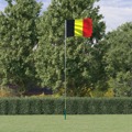 Bandeira da Bélgica e Mastro 5,55 M Alumínio