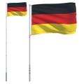 Bandeira da Alemanha e Mastro 5,55 M Alumínio