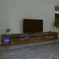 Móvel de Tv com Luzes LED 290x36,5x40cm Carvalho Fumado
